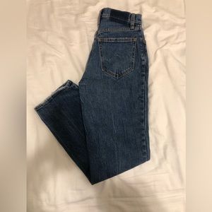 Abercrombie and fitch 90s ultra high rise jeans- blue denim wash not sold anymor